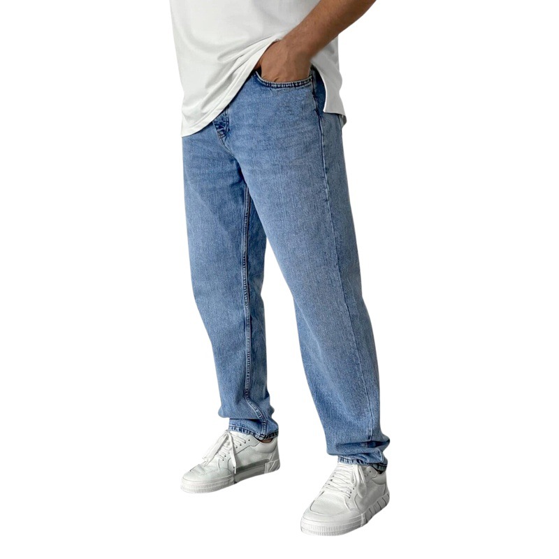 Europa y Estados Unidos comercio exterior transfronterizo vaqueros varones de color sólido rectos variados vaqueros varones