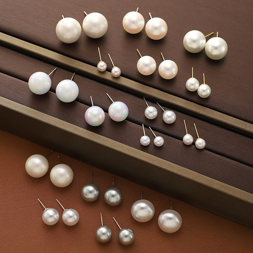 Highlighted pearl earrings, 925 silver needle, minimalist earrings, Instagram high-end, ear hole jewelry, niche, exquisite temperament