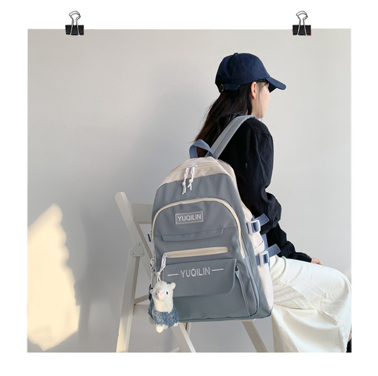 Schoolbag Korean Version Of Simple Versatile Large-capacity Backpack display picture 56