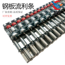 重型金属流利条钢板福来轮滚轮条轴承货架挡边不锈钢滑轨CRON QJA