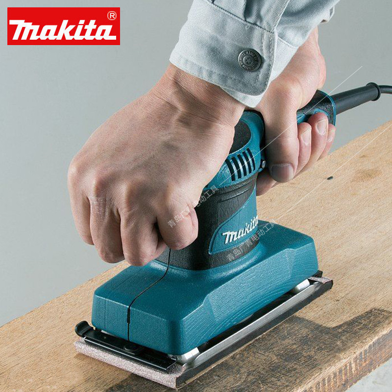 日本makita牧田9035H木工砂纸机木材抛光机砂光机平板震动打磨机