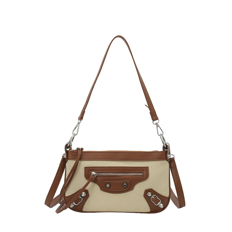 Bolso de mujer 2026 nueva moda transfronteriza bolso de color pequeño bolso de brazo nicho bolso de textura alta de hombro mochila