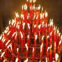 包邮芦苇芯蜡烛红色需搭配烛台使用照明蜡烛环保微烟香烛