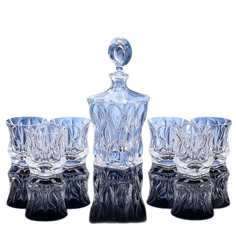 Importación checa de Bohemia BOHEMIA cristal copas de vino extranjero dibujado línea dorada taza de whisky conjunto de vinos image 5