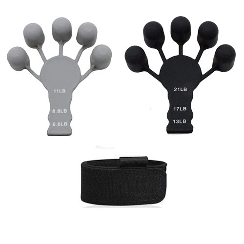 Transfronterizo de silicona caliente 5-dedo ejercitador dedo fortalecedor dedo entrenador ventas directas de fábrica