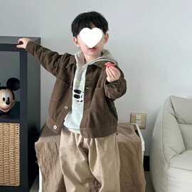 男童春秋秋装套装2026新款儿童洋气小童三件套春装宝宝衣服有吊牌