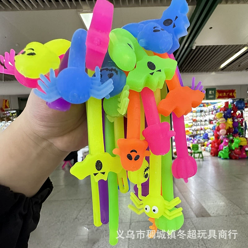 Трансграничные игрушки Хэллоуина tpr мягкий клей Лара браслет новая странная вентиляция декомпрессионная игрушка эластичная веревка оптом