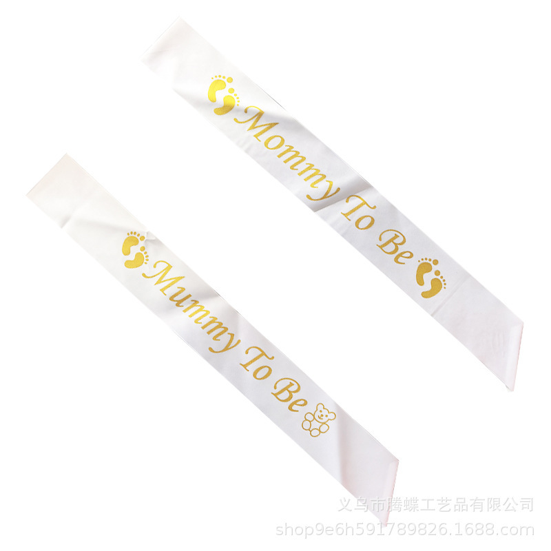 Cross-Border Baby Shower Party Ribbons Mummy to Be Shoulder Ribbon for Expectant Mothers Daddy to Be Etiquette Ribbon for Expectant Fathers Cross-Border Baby Shower Party Ribbons Mummy to Be Shoulder Ribbon for Expectant Mothers Daddy to Be Etiquette Ribbon for Expectant Fathers