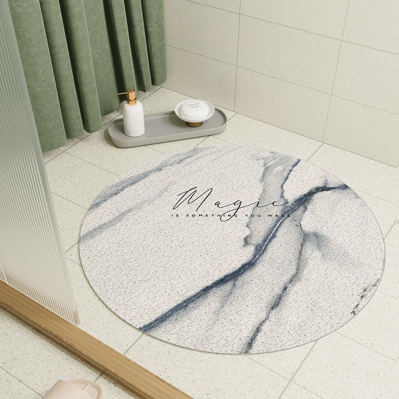 ラウンド浴室滑り止めマット、浴室トイレ中空フットマット、シャワールーム、高齢者入浴落下防止家庭用フロアマット|undefined