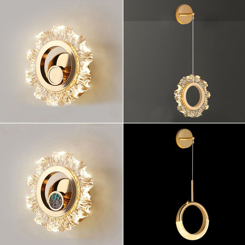Nueva lámpara de pared de dormitorio de alto nivel, lámpara de cabecera minimalista, lámpara de pared de lujo, lámpara de pared super brillante, lámpara de sala de estar moderna