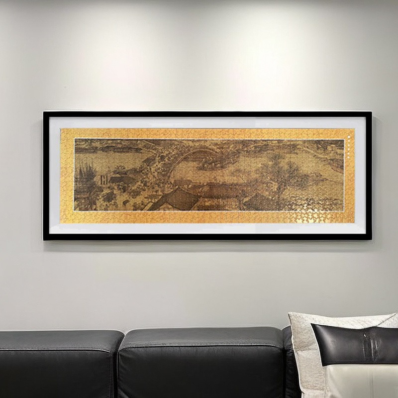 22N1000片98×34清明上河图拼图框 98×38 81.3×40.6 102*34挂墙|undefined