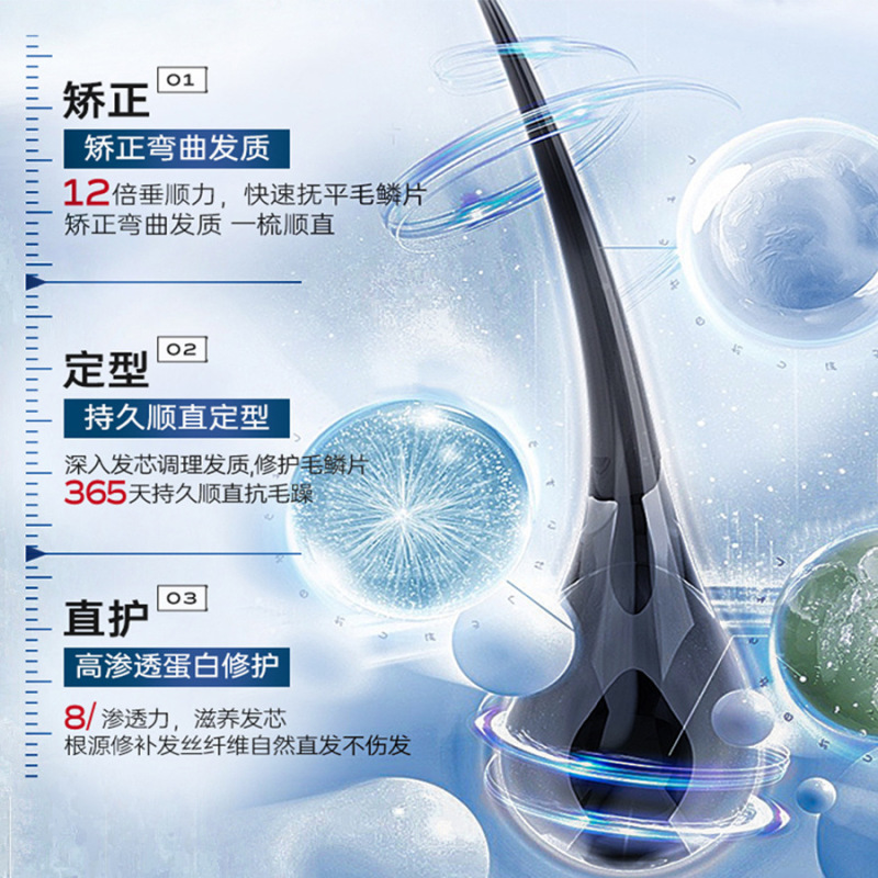 Su Xiuchen のプロテイン矯正クリームは、縮れを滑らかにし、乾燥を改善し、髪に栄養を与え、長時間滑らかにします。|undefined
