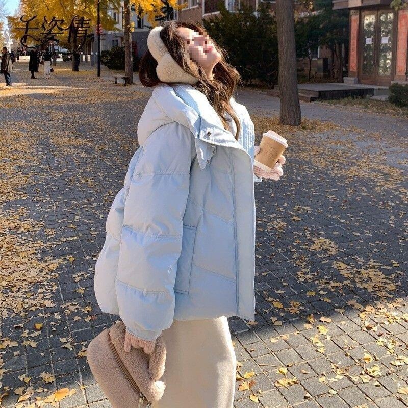Short down Jacket for Women 2025 New Winter Style Loose Korean Sweet Cute 90% White Duck down Puffer Jacket with Spandex Short down Jacket for Women 2025 New Winter Style Loose Korean Sweet Cute 90% White Duck down Puffer Jacket with Spandex