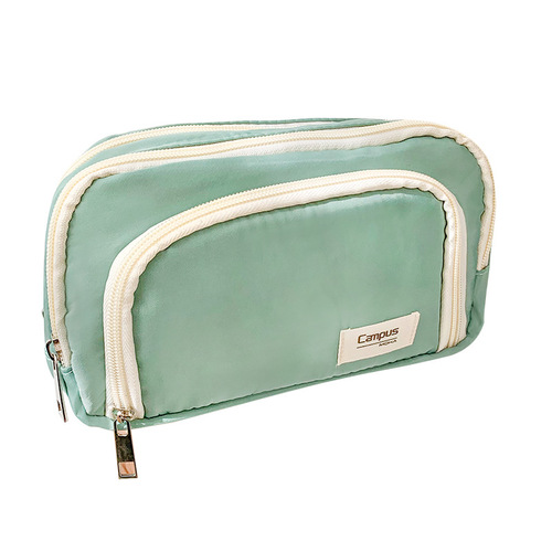 New simple small fresh pencil case for high school students large capacity three-layer storage stationery bag for girls high-looking stationery box