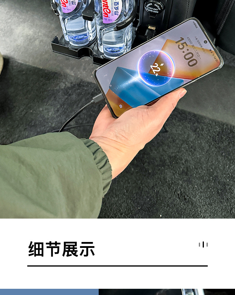Suitable for Honda Odyssey/Elysion armrest box, central armrest box storage box, laser-engraved ambient light, business vehicle