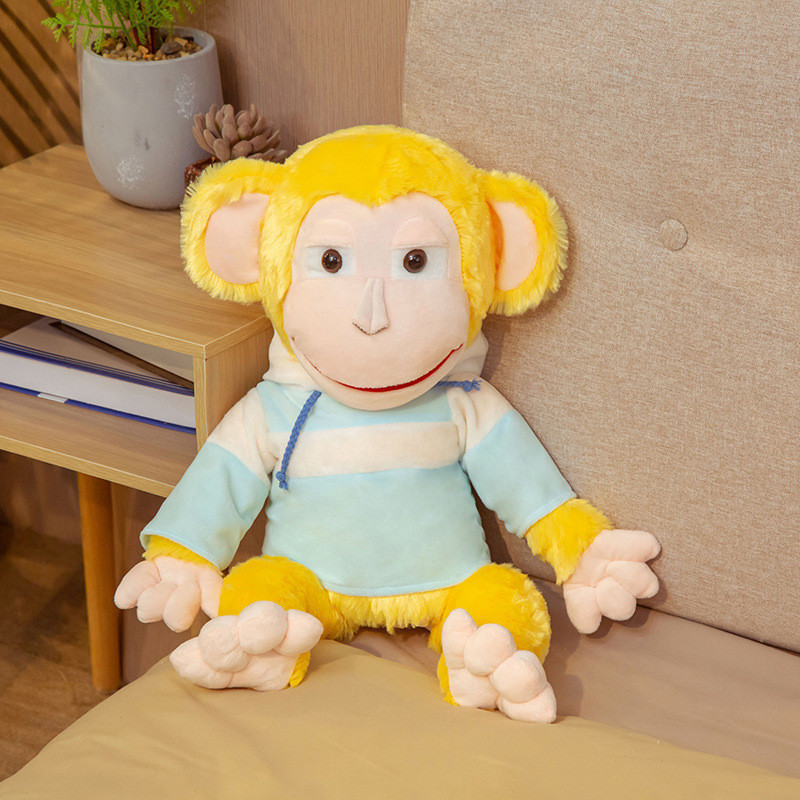 ドラマ「新しい人生」と同じスタイルの腹話術動物ハンドパペットおもちゃ人形の口が動く親子ゲーム手袋は口を開けることができます|undefined
