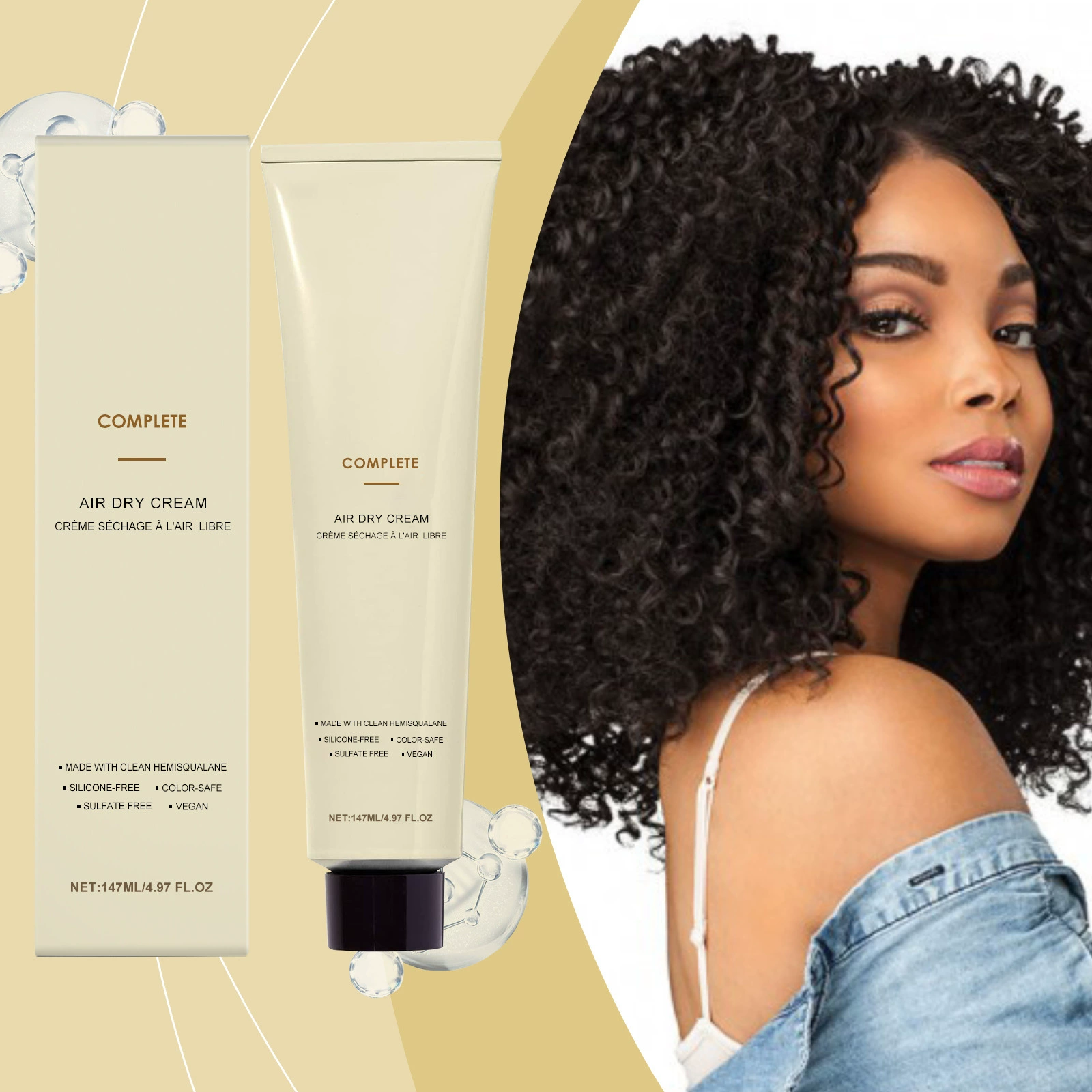 Крем для укладки гладких вьющихся волос, ежедневный массаж кожи головы, питание прямых волос, уход за волосами, увлажняющий крем для ухода за корнями.