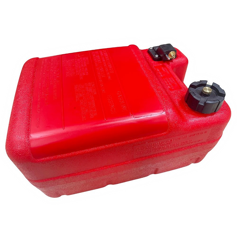 船用舷外机外附红色汽油箱带油量显示12L/24L容量