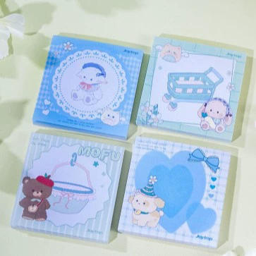Joytop Yuemu Furball Store-Easel Notes 7.6*7.6cm (with middle box) high-looking portable book