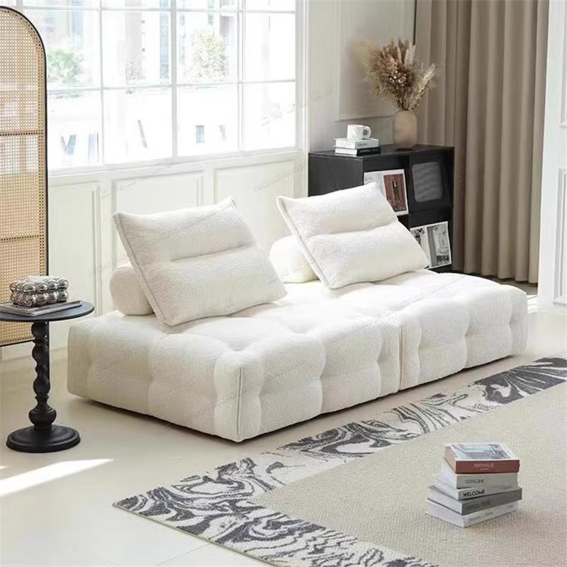 Compresión transfronteriza enrollamiento esponja sofá sofá de tofu de piamonte bloque sofá pequeño módulo de sala de estar sofá combinado