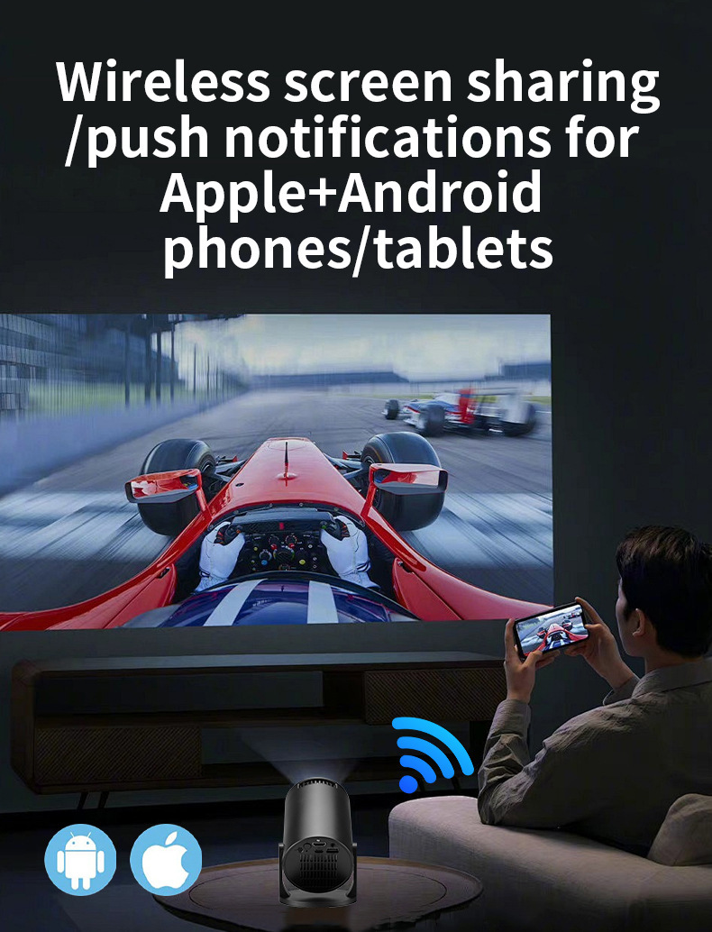 M5PRO Sınır Ötesi Yeni Ürün Ev Tipi Mikro Taşınabilir Mini Projektör HD Ev Kablosuz Kablolu Kompakt Telefon