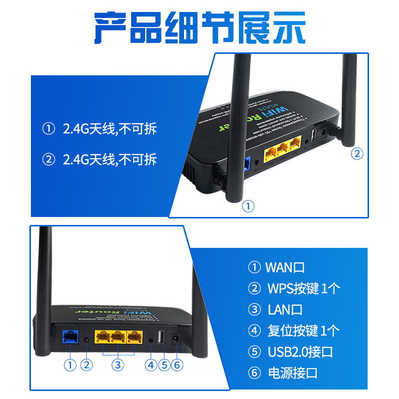 4g路由器家用小户型百兆网口高速穿墙学生宿舍无线wifi路由器批发|undefined