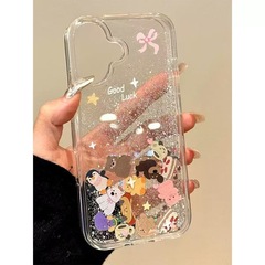 漫画のジェリーcat動物コレクション流砂シェルはiphone16 promaxアップル14携帯ケース15女を適用します。
