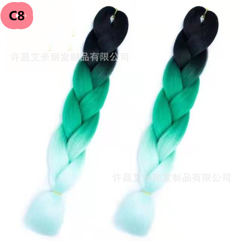 Trenzas africanas con cabello rosa渐 – materiales de alta temperatura, estilo boxeador