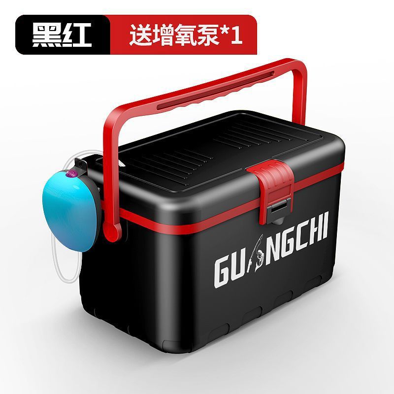 Caja de pesca ultra pequeña caja de camarón con bomba de oxígeno caja de camarón 10L ultra ligera