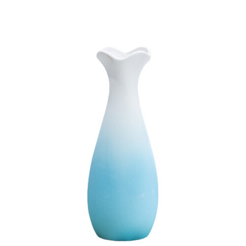 Ceramic vase colorful dried flowers full of gypsophila creative hydroponic pothos blue vase decoration dining table bar Amazon