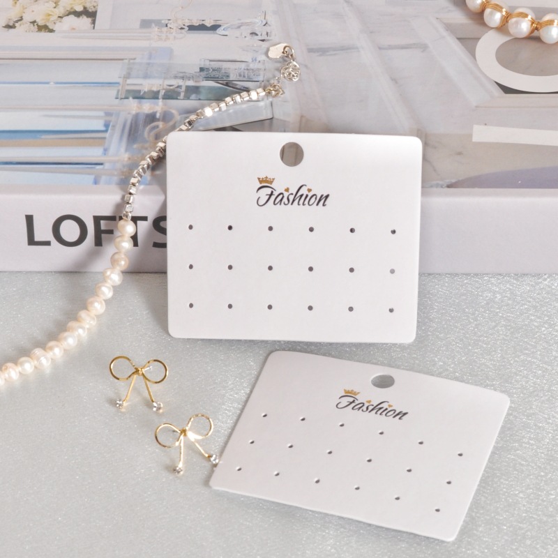 Pendientes de una semana, cartón, estampado en caliente, artesanía, collar de alta gama, pendientes, joyería, exhibición, empaque, tarjeta, logotipo