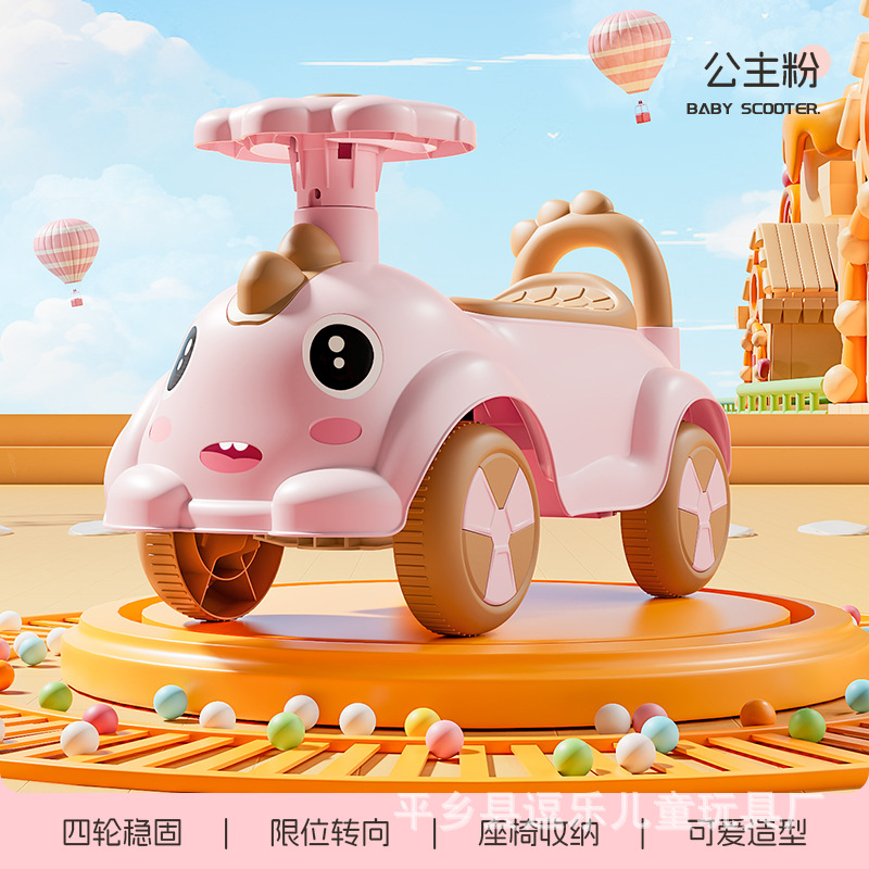 Nuevo coche de equilibrio para niños de 1 - 3 años de patineta de cuatro ruedas de juguetes para niños y niñas