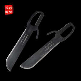 铸剑谷 蝴蝶双刀金属八斩刀装饰表演道具双叉刀咏春刀短刀未开刃