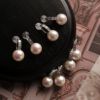 Quality earrings from pearl, mosquito coil, ear clips, no pierced ears