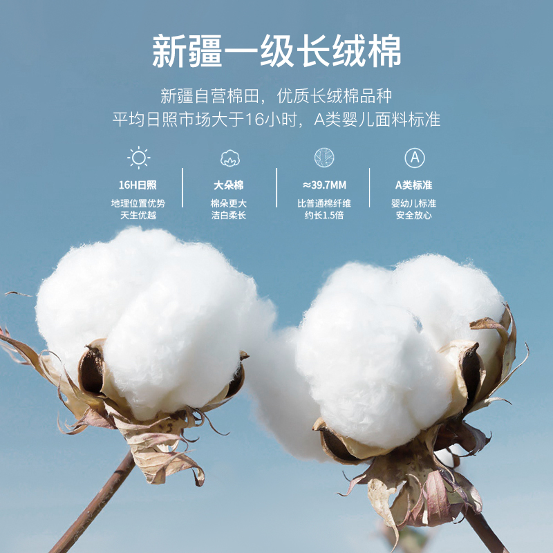 Cama de algodón de lana larga de Xinjiang de clase A de grado materno y infantil, cuatro piezas, 100% algodón único, 60 s, algodón teñido Jacquard, cubierta