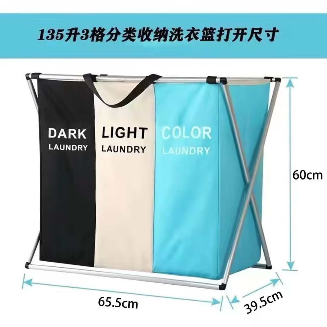 El tesoro de la tienda de la ciudad ~ Cesta de almacenamiento de ropa sucia plegable de tela Oxford gruesa