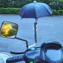 电动车手机雨遮阳导航支架 外卖送餐自行车伞固定底座