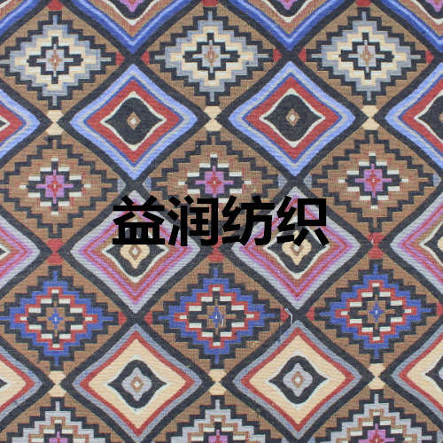 厂家直销经典款大菱形图案几何梭织提花箱包布面料