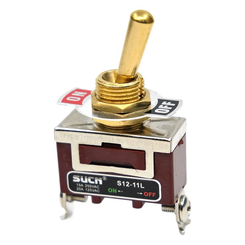 Su Shangsun латунный тумблер Золотая настольная лампа желчного пузыря машина Модифицированная 2-я передача 2-контактный 12V24V220VSS12-11L