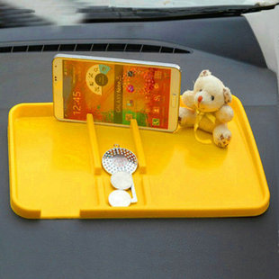 Order Silicone Rubber Car Mobile Phone Car Accessories Ornaments Anti-Slip Mat Epoxy Mobile Phone Navigation Mat Factory