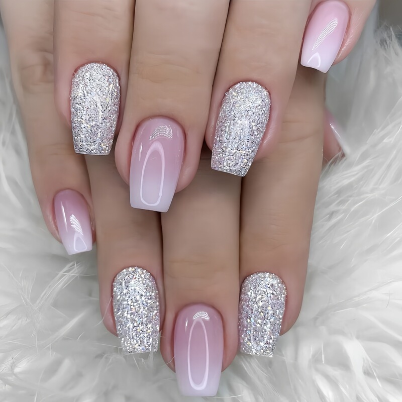 Medium and Long Nail Art Patch Gradient Nail Art Patch Removable 24 Fake Nail Simple Fashion Nail Art Medium and Long Nail Art Patch Gradient Nail Art Patch Removable 24 Fake Nail Simple Fashion Nail Art