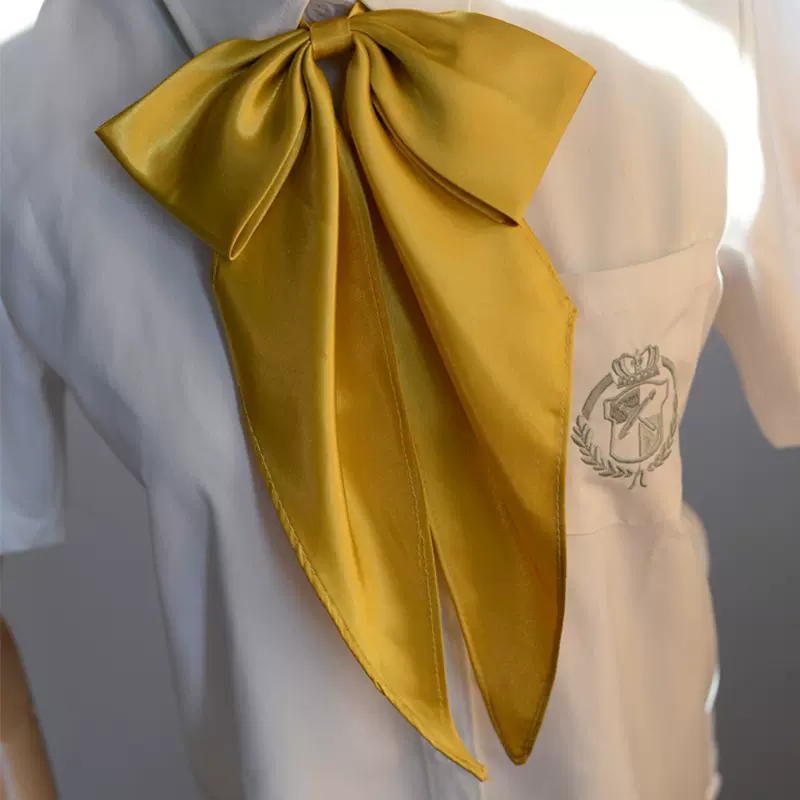 大号纯色尖角领花 女士领结领花 JK领结韩版休闲羽根女生蝴蝶结