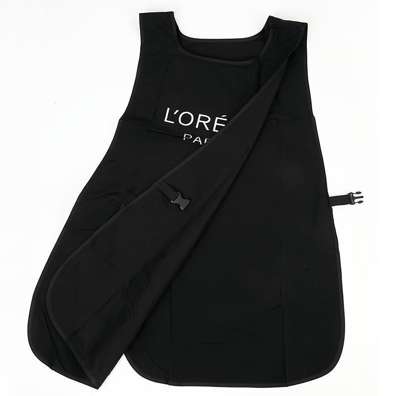 Wholesale Black Hairdressing Apron for Barbershop Cross-Border Double-Sided Hair Dyeing Workwear Perm Apron Manicure Hairdressing Apron Vest