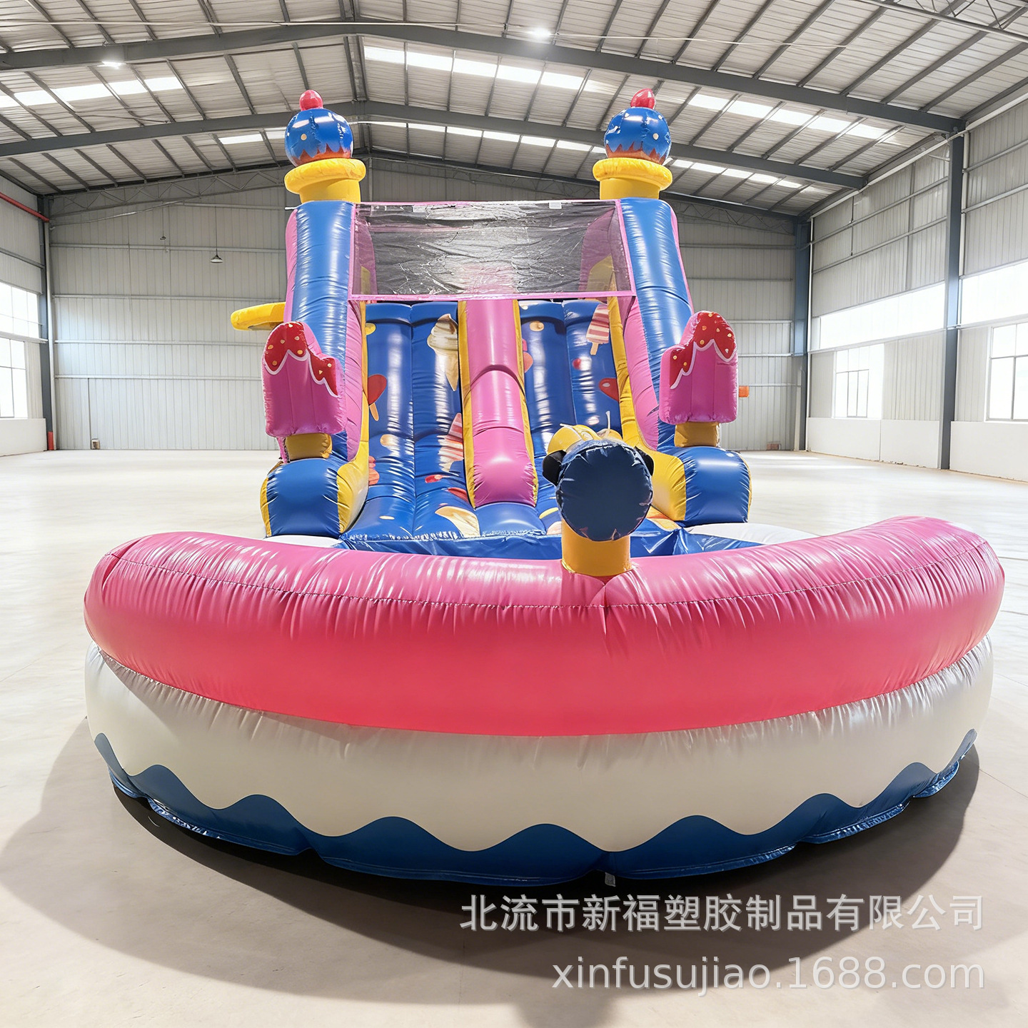 Cama de trampolín de agua infláble para niños fuera del hogar, castillo infláble para gran parque de atracciones infláble cama de trampolín