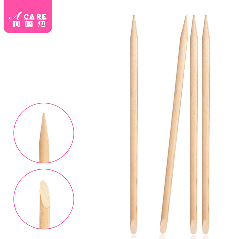 Free Shipping/Beech Wood Stick A1P30 - Orange Wood Stick Tool for Pressing and Drilling, Orange Wood Stick for Nail Care