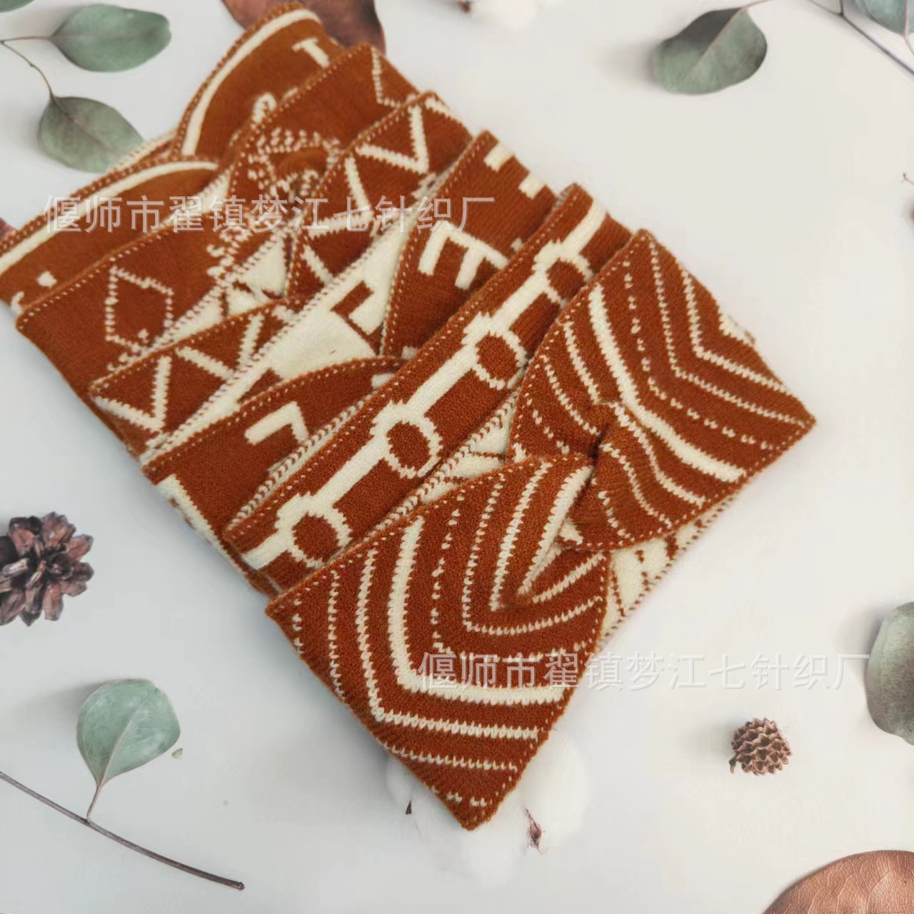 Korean Style Floral Pattern Headband, French Chic Interlocking Cross Headband, Net Popularity Versatile Headband, Ethereal Head Accessory, Striped