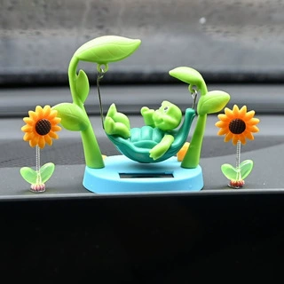 Creative New Solar Car Car ornaments - 7109cm-single-net-weight-33ggross-weight-43g-240carton-size-663960-swing-turtle-2-sunflowers