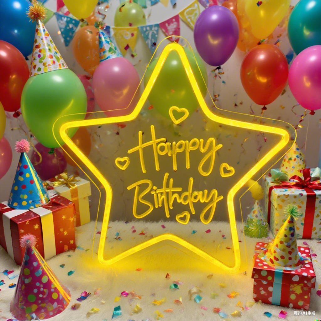 Luces de cumpleaños LED luces de neón happybirthday letras iluminadas luces ambientales decoración de fiestas navideñas