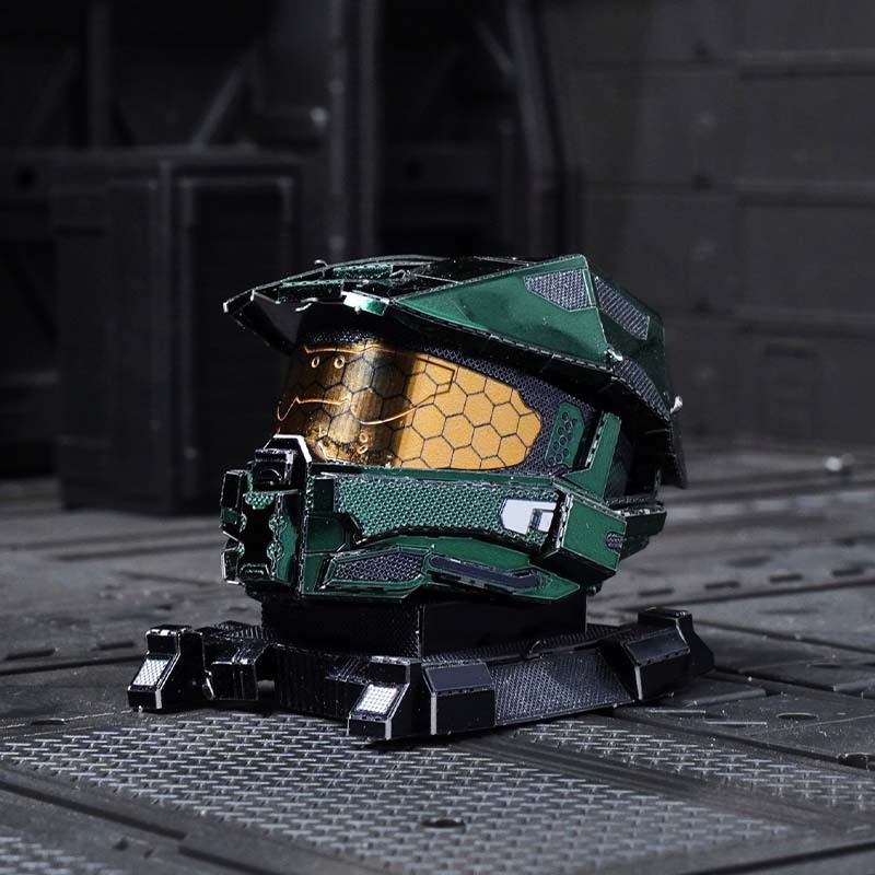 Estatua mágica de acero al por mayor rueda de luz HALO simple metal DIY modelo de montaje 3D mini Nano tridimensional rompecabezas hecho a mano