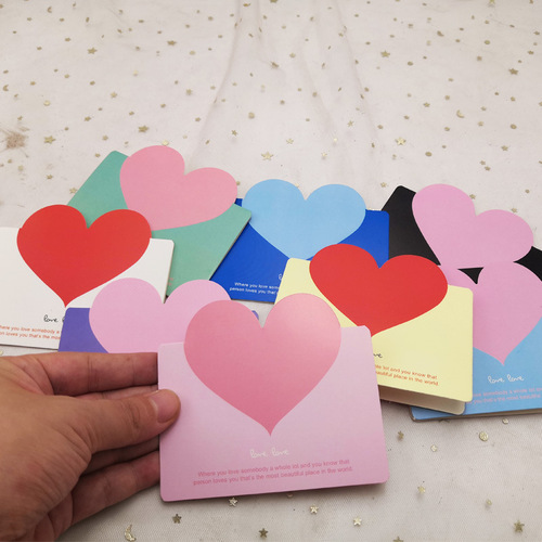 Heartfelt greeting card, minimalist baked flowers, Valentine's Day small card, birthday, business, Amazon, thank you card